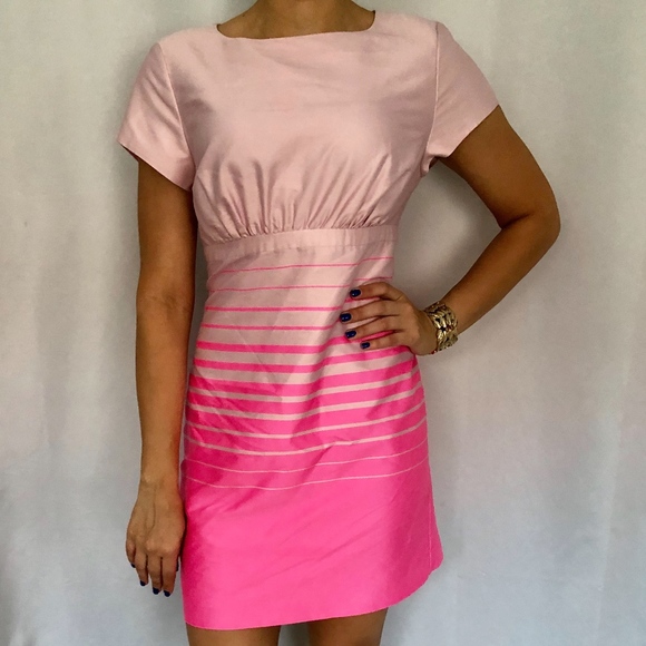 Ted Baker London Dresses & Skirts - TB Sz 4 EUC Pale & Hot Pink Stripe Parri Dress